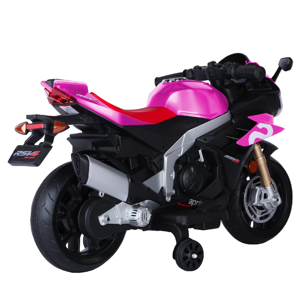 HEIMILI Aprilia 12V Kids Electric Motorcycle Battery Powered Ride on Motorbike 3mph w/Bluetooth Music LED