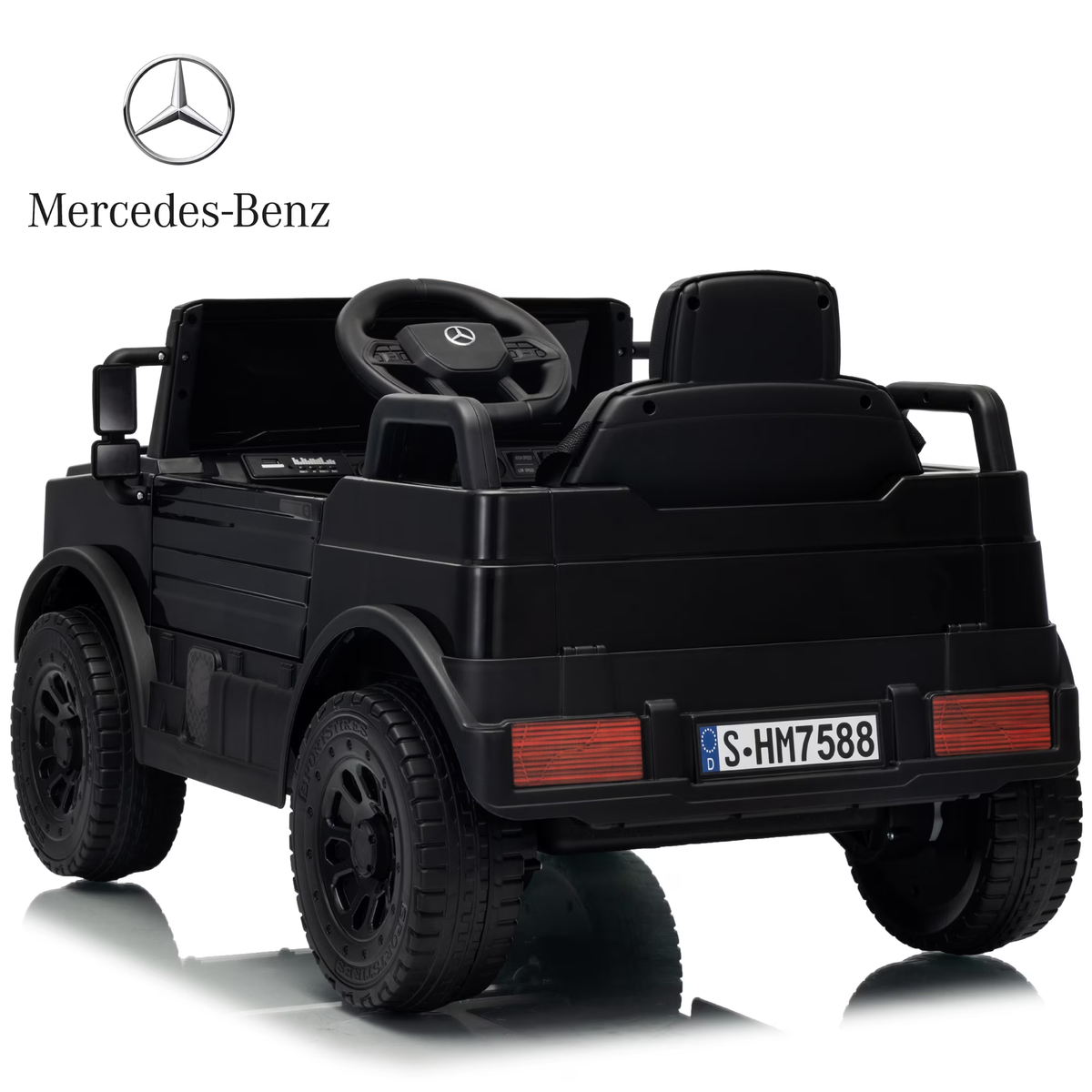 HEIMILI 12V Ride on Toys Electric Car,Licensed Mercedes-Benz Unimog w/Parent Remote Control,Age for 1-4 Boys,Girls,Kids,Red