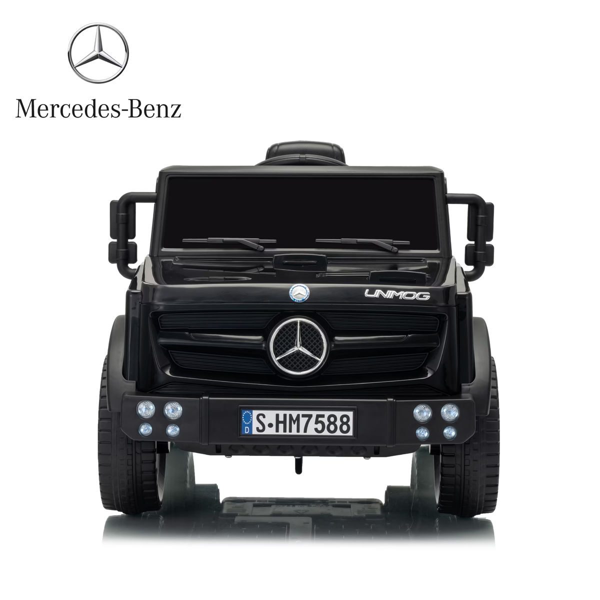 HEIMILI 12V Ride on Toys Electric Car,Licensed Mercedes-Benz Unimog w/Parent Remote Control,Age for 1-4 Boys,Girls,Kids,Red