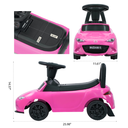 HEIMILI Mazda Kids Ride on Push Car,Child Push Walker,Sliding Toddler Toys with Engine Sound, Horn, Under Seat Storage, Baby Walking Racer Gift for Boys Girls Age 1-3