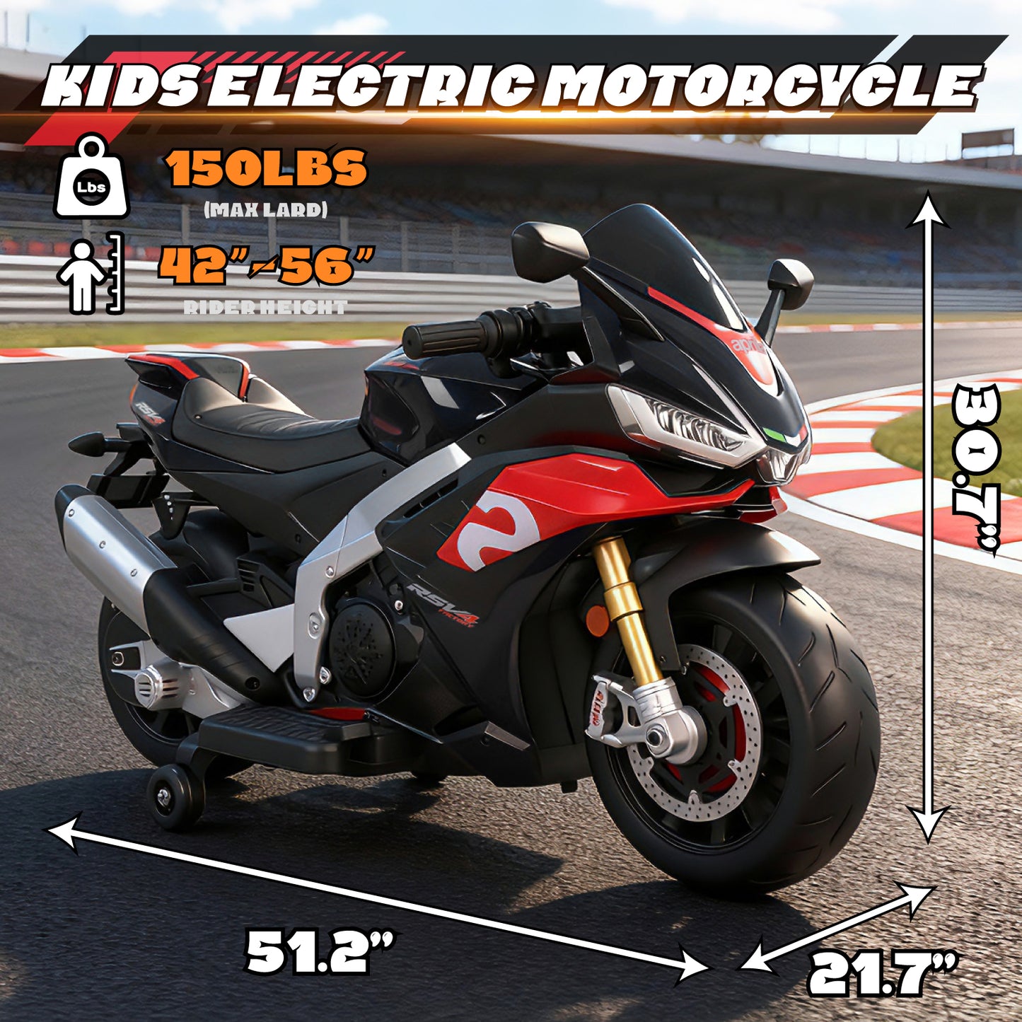 HEIMILI HM3088 | Aprilia Licensed 24V Sport Bike
