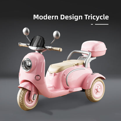 Ride On Motorcycle 3-Wheel Battery Powered Electric Motorbike w/ Remote Control