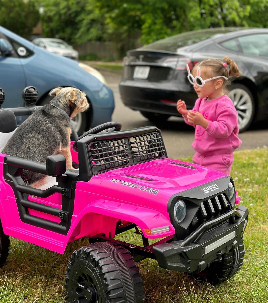Heimili 12V Kids Electric Jeep Truck w/ Remote | All-Terrain Ride