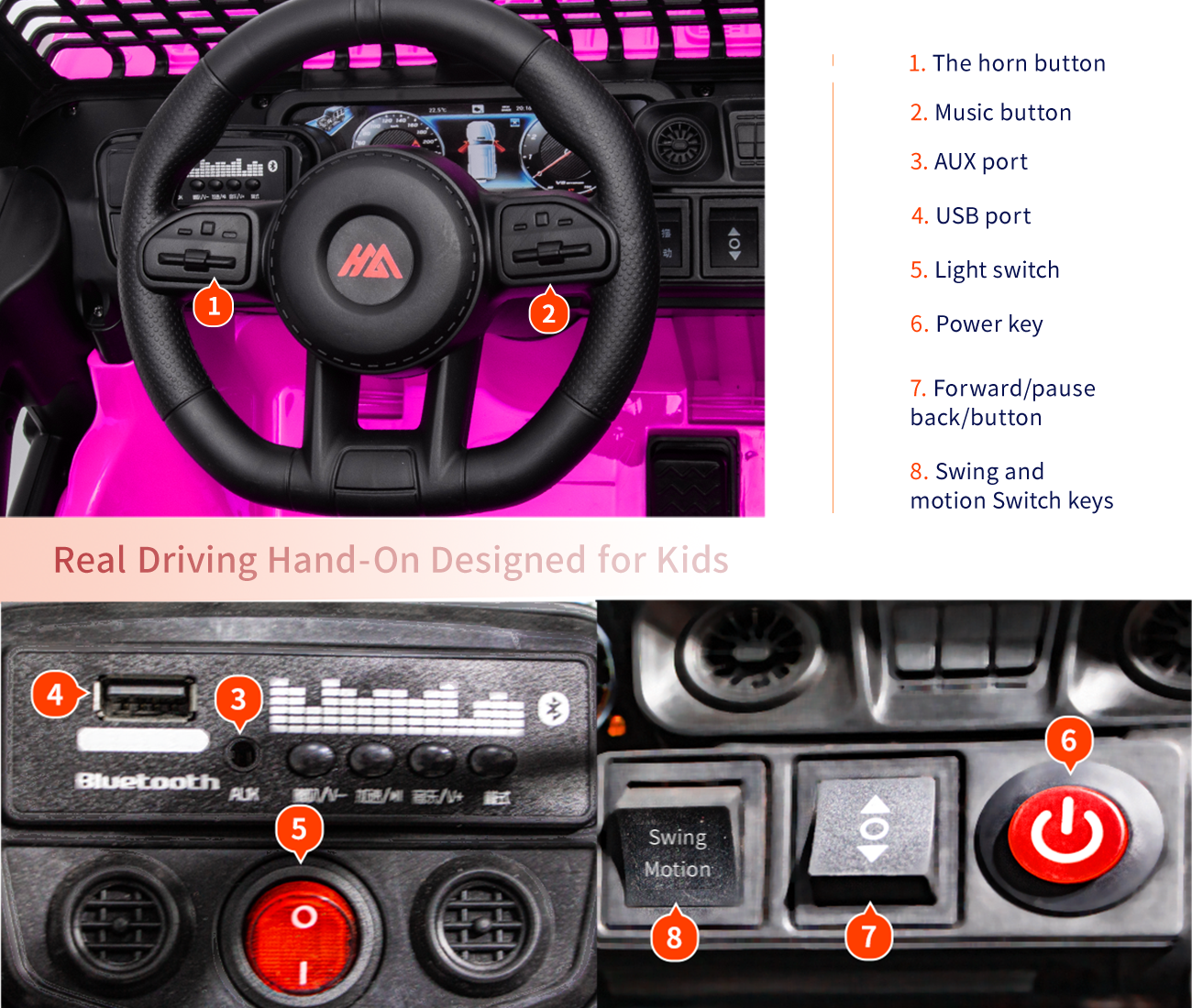 Kids Electric Jeep Truck Car w/Remote Control (12V)