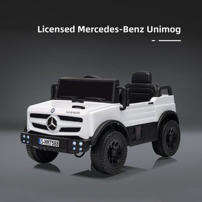 12V Mercedes-Benz Unimog Ride-On Car for Kids | Remote Control, LED Lights, Music Player & Safety Belt – Perfect Gift for Ages 3–4