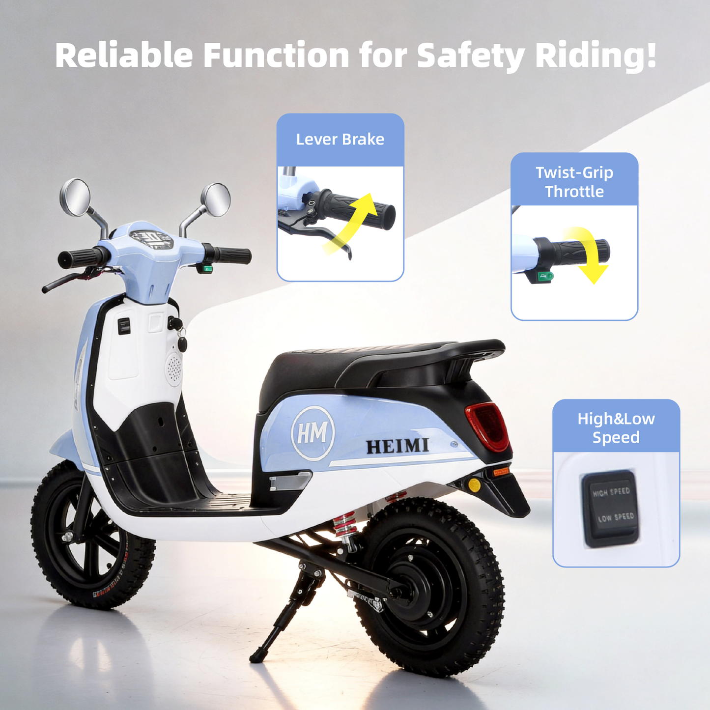 HEIMILI HM3788 | Urban Cruise 24V Ride-on Moped