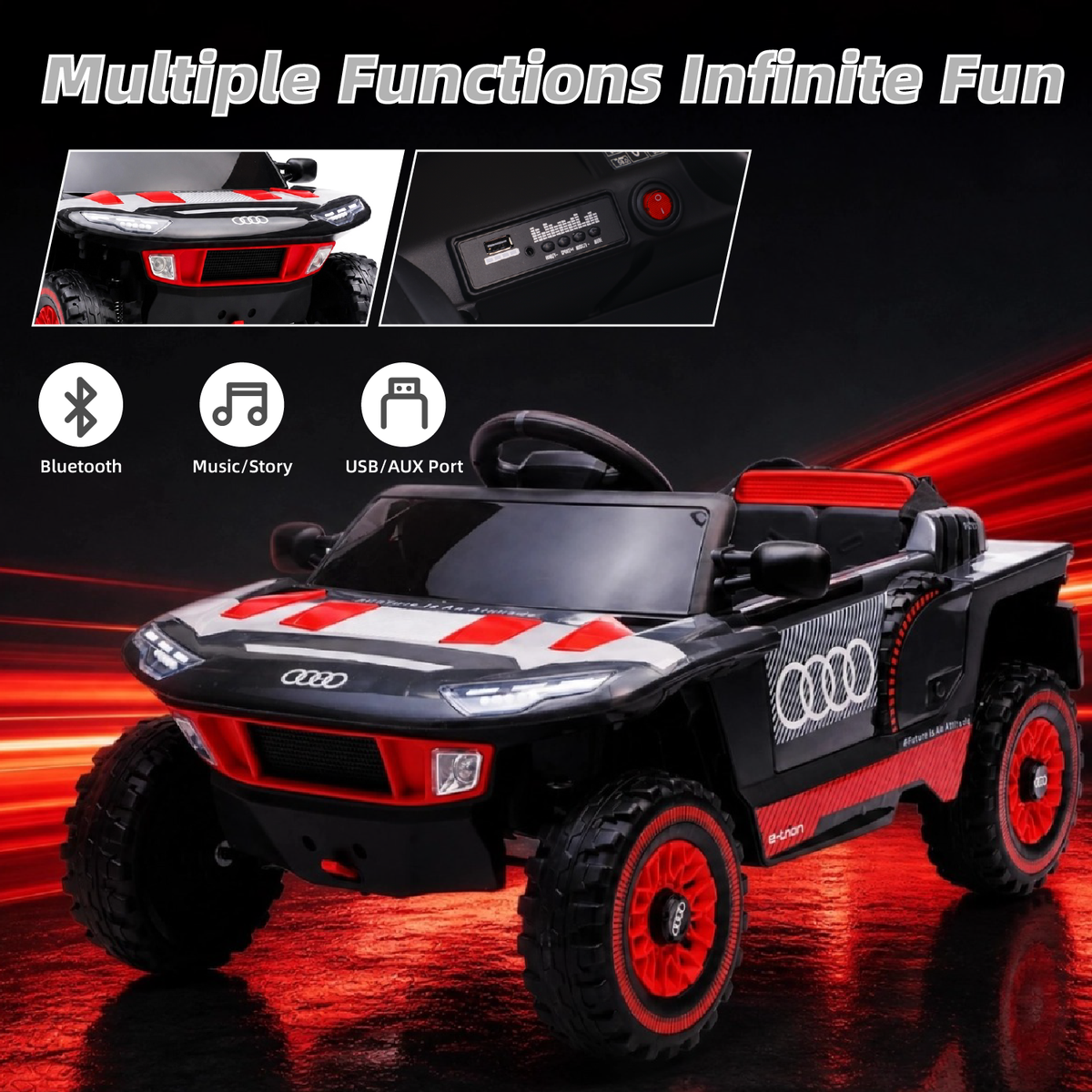HEIMILI HM5288 | Audi Licensed 12V Kids Ride-On Sports Car
