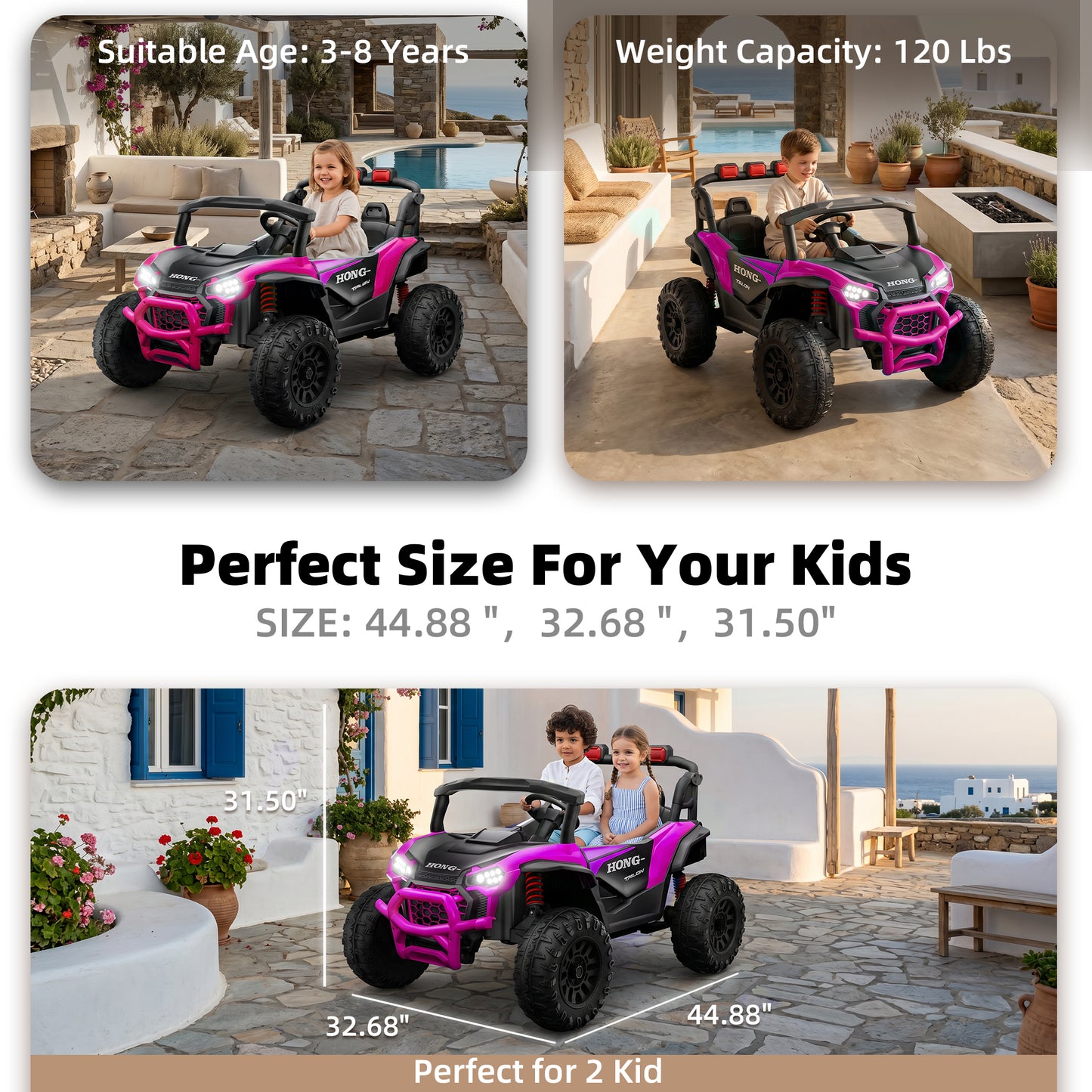 HEIMILI HM8188 | Terra-Overlord 24V 2-Seater Off-Road UTV